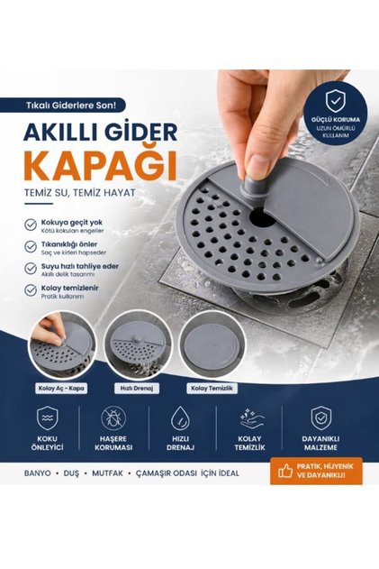 Gider Süzgeci Aç-Kapa – Lavabo, Banyo ve Mutfak Filtre (1 Adet)