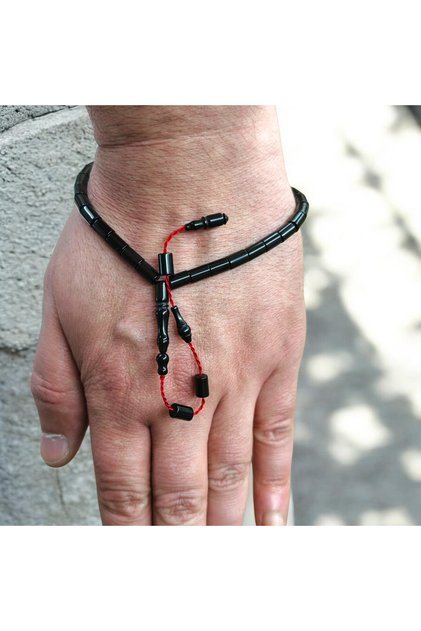 Black Ren Full Cut Model Ankle Length Fire Amber Prayer Beads