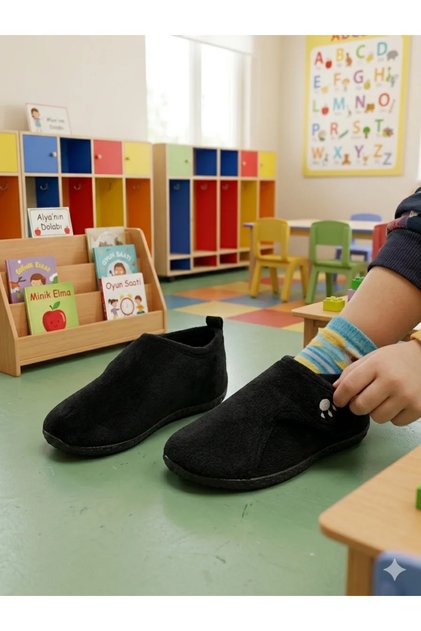 Tam Ortopedik Cırtlı Yazlık Kreş,Anaokulu Ev İçi Ayakkabı Pati Panduf