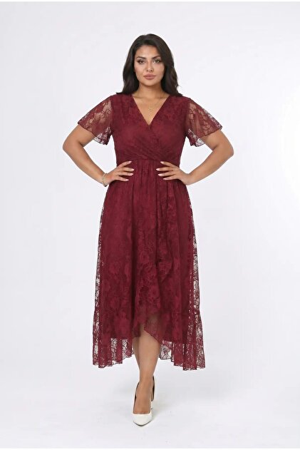 by nicola burgundy dress coco and lola Luxury Burgundy Mermaid Evening Dress with Cape Sleeves SS145 main image 0