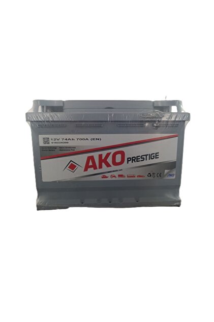 AKO Prestige 12V 72Ah 700A Alçak Akü (Ford-Opel Alçak Tip)(3 Yıl