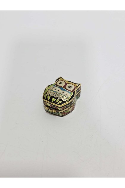 Antique Cloisonne Miniature Box 3,3X2,9Cm 163