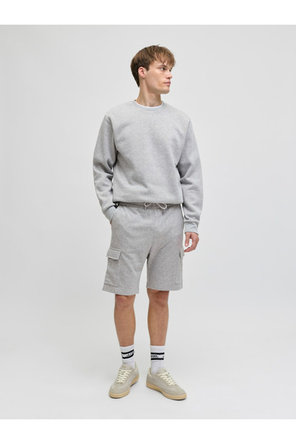 REBEL By Styli Men Grey Cargo Sweat Shorts- Trendyol