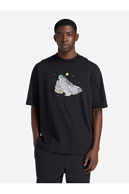 Men Black Graphic Crew Neck T-Shirt