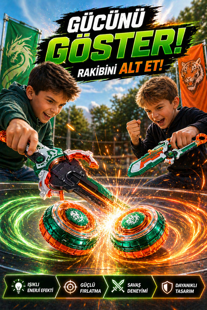 YILDIRIM OYUNCAK Infinity Nado Flaming Wind Dragon Tiger – Kılıçlı