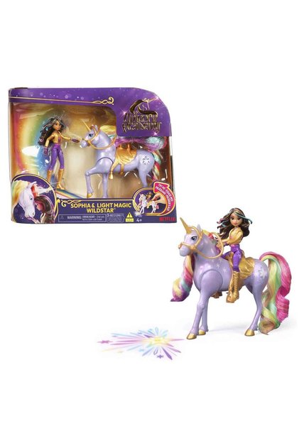 Unicorn Academy Işıklı Sophia ve Wildstar Figür Seti Işıklı Tekboynuz 3+ Yaş Hareketli Eklemler ve Aksesuarlı Oyun Seti