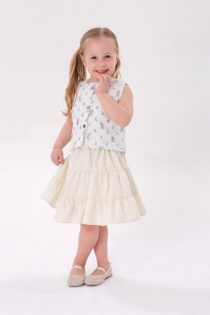 Sequin Jacket and Skirt Set
