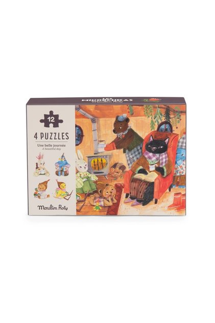 Set 4 mini puzzle-uri O zi perfecta,