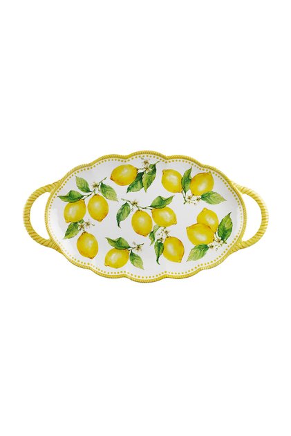 Limora Melamine 48 cm Oval Tray with Handle