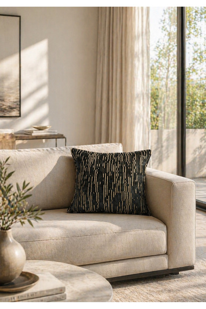 Premium Woven Velvet Cushion Cover – Stylish, Soft, and Eye-Catching!