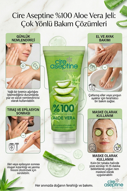 Cire Aseptine Aloe Vera Nemlendirici Ve Rahatlatc 200ml - Fiyat,  Yorumlar