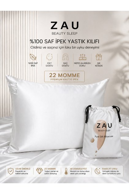 100% Pure Silk Pillowcase 22 Momme – Oeko-Tex ® & Gots Certified Fabric, Skin-Friendly Premium Quality (with Special Cover)