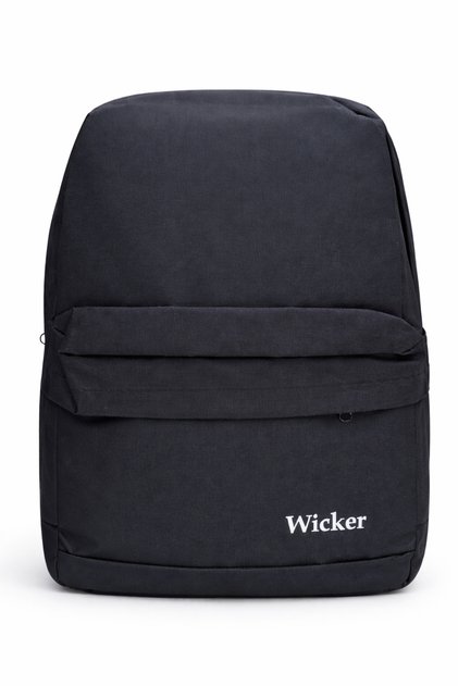 Wicker siyah sırt çantası