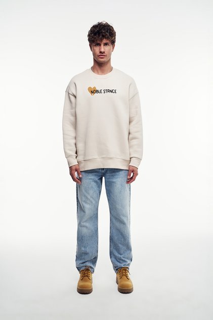 Noble Stance Printed Graphic Sweatshirt