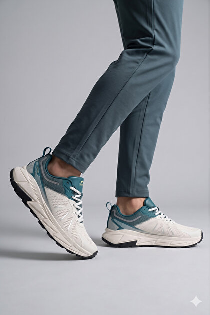 Slazenger ® I Premium Seri Sneaker Beyaz Yeşil Fileli Hafif Esnek
