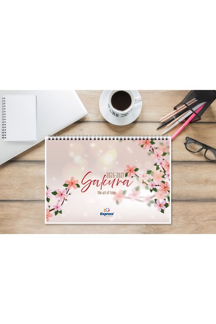 2026-2027 Calendar A4 Size 53 Weekly Planner Sakura