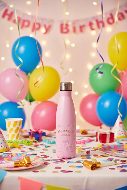 Miniso Sanrio Lisanslı Parti Serisi My Melody Termos Şişe - 500 ml