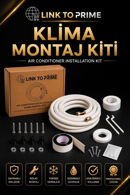 Klima Montaj Kiti Bağlantı Borusu 1/4-3/8 3M
