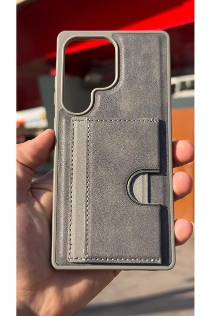 Galaxy S25 Ultra Velvet Card Holder Stand Case