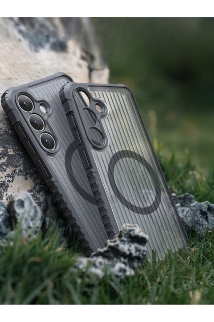 Samsung Galaxy A56 Uyumlu Kılıf Magsafe Kamera Korumalı Antishock Darbelere Dayanıklı Tank Kapak