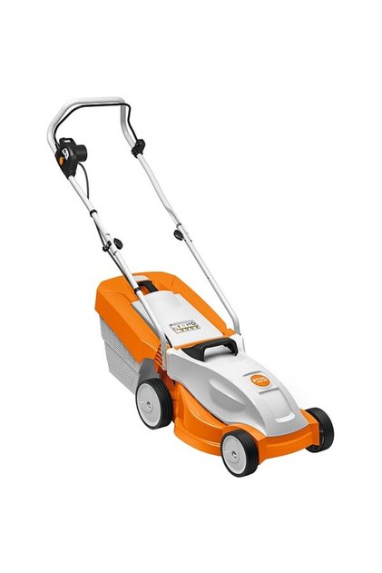 Mașină de tuns iarba electrică RME 235, 1200W, Lățime de tăiere 33 cm, Coș colector de iarbă de 30L, Portocaliu-Alb