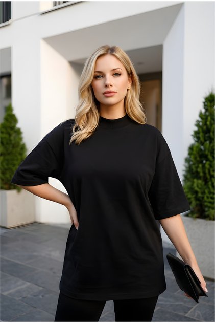 Unisex Crew Neck Oversize Cotton T-Shirt