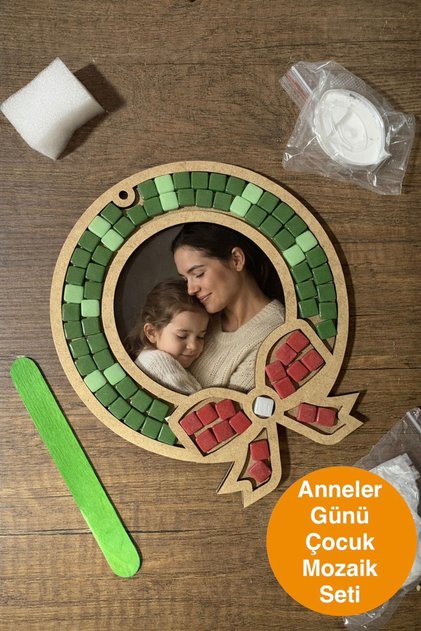 Anneler Günü Özel Mozaik Çerçeve Çocuk Mozaik Seti