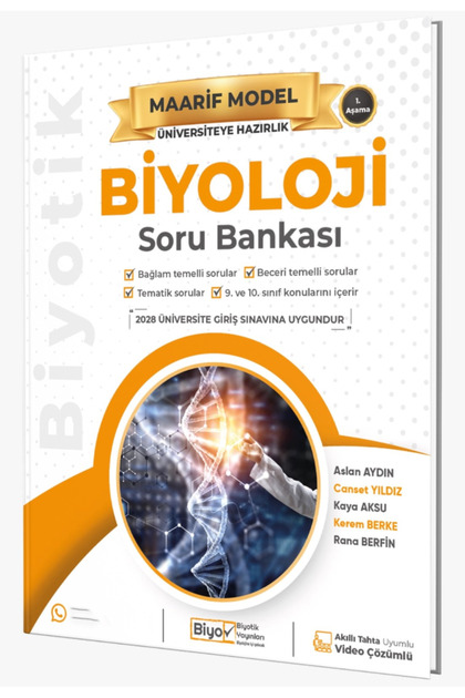 Biyotik Yayınları Üniversiteye Hazırlık 1. Aşama Biyoloji Maarif