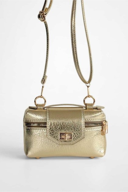 Frame Mini Crossbody Bag - Gold