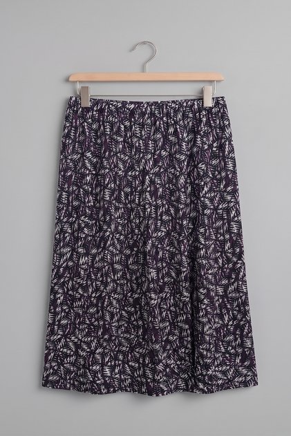 Women's Mother's Day Elastic Waist Mixed Patterned Push-Up Skirt