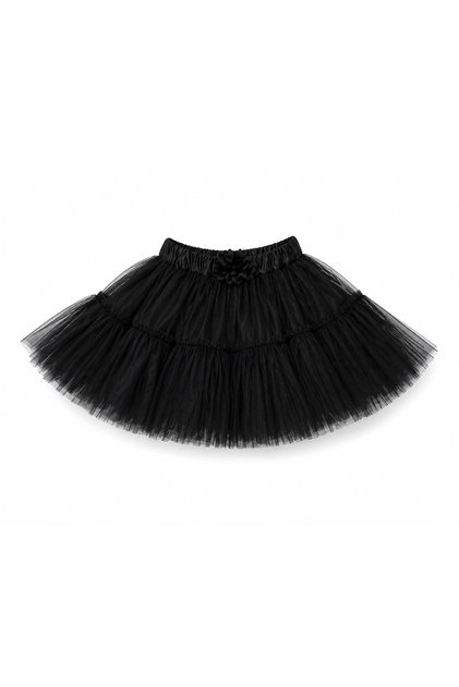 Black Layered Tulle Skirt for Girls - Ages 5-13
