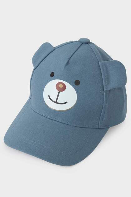 Embroidered Jean Look Cap Hat for Baby Boy D8381A526Sm