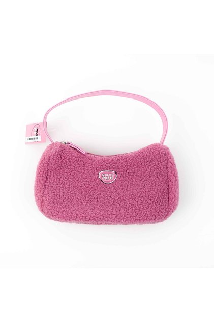 Women's bag DM, size 25x13cm, pink Plush