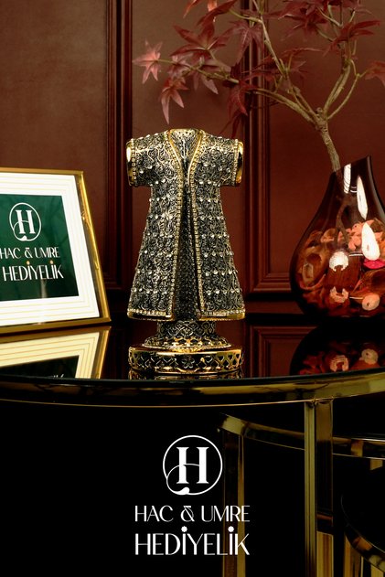 Osmanlı Dekor | Kaftan Biblo | Lüks Taş İşlemeli Osmanlı Kaftan Biblo | Esmaül Hüsna Yazılı İslami Dekoratif Obje