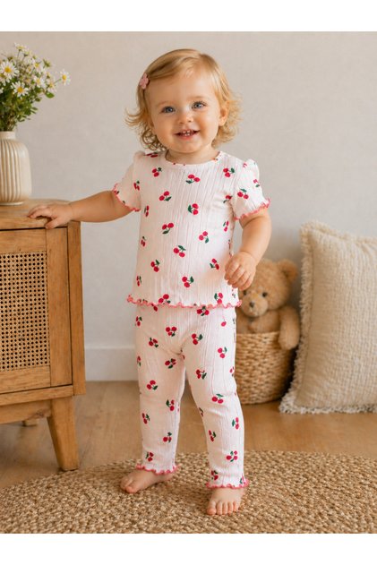 Baby Girl Summer Shorts T-Shirt Leggings Set 1 Year Old