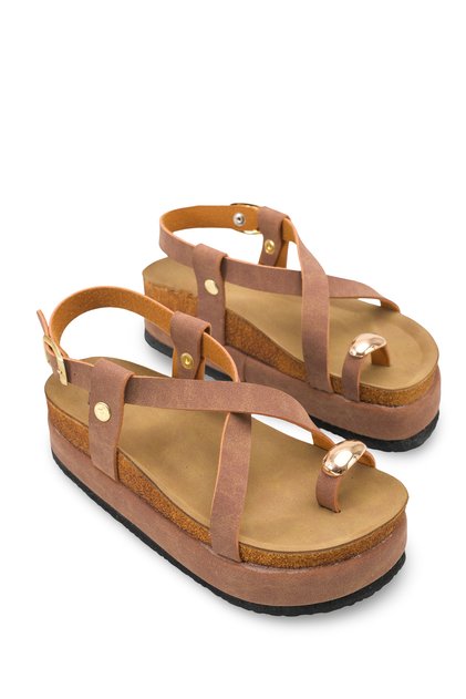 Vela Gala Women's Flip Flop Sandals 0012706 Tan