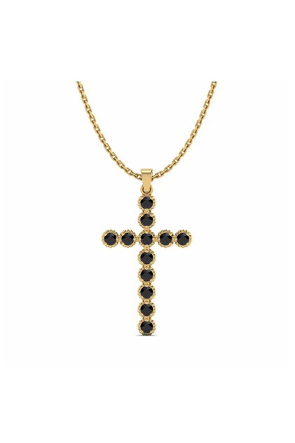 Colier din argint 925, cu piatră de zirconiu de 0.36 carate, placat cu aur.