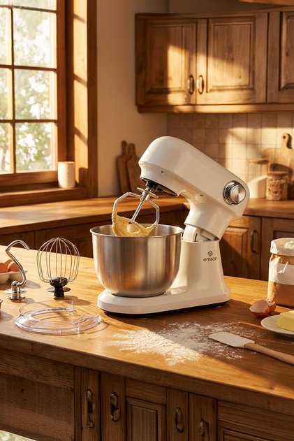 Bella Gusto Pro Stand Mikser Krem 1500W