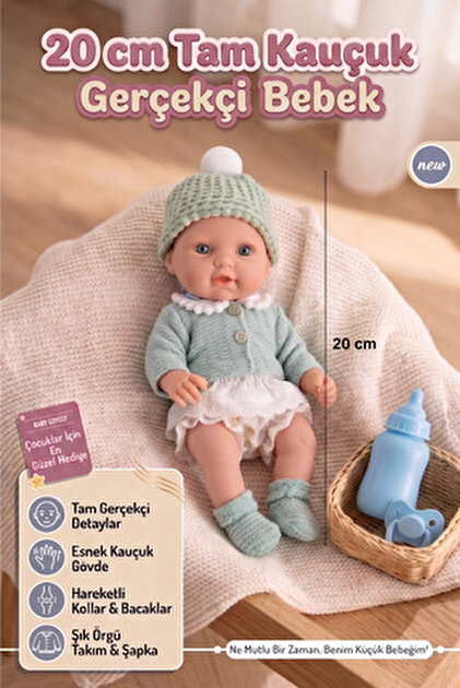 GALTOYS Azra Newborn Bej Kahve Trıko Elbıselı-3 Glt1128-a - Fiyatı