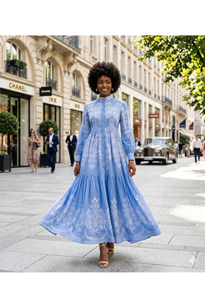 blue dress in dream islam Why does every color go so well with our (Royal Blue) AMINA Dress? in love! #fyp #foryou #modestootd