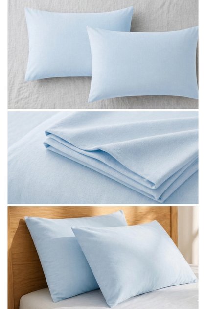 Set of 2 Pillowcases with Covers 50×70 cm – Durable, Soft Texture, Hotel Quality
