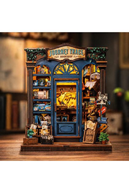 Emirgan Seyahat İzleri Book Nook Kit – Ahşap Minyatür Ev, DIY Hobi