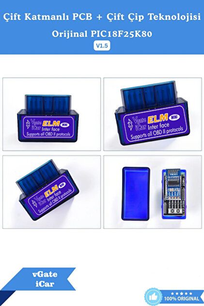 vgate icar OBDII Bluetooth 5.1 Araç Arıza Tespit Cihazı