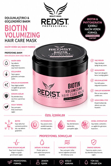 Redist Biotin Volume Hair Care Mask - Vega250 ml- Trendyol