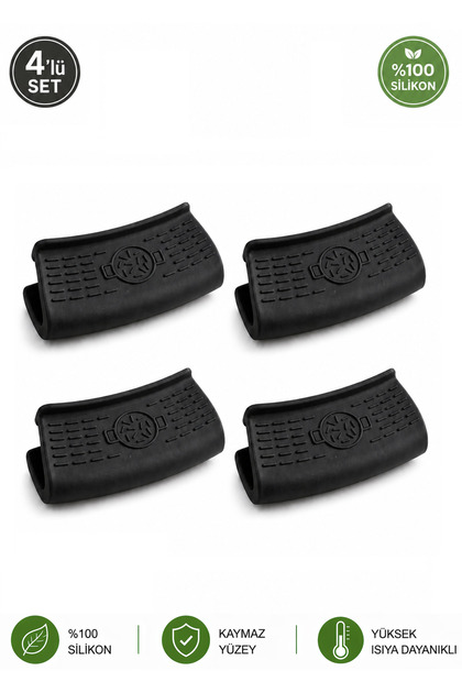 Set of 4 Silicone Pot and Pan Handle Holders – Heat Resistant Oven Tray Holder