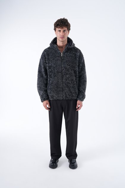 Hooded Oversized Teddy Coat