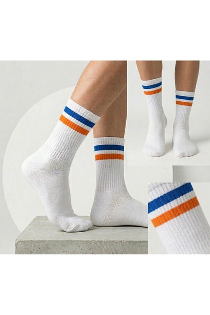 Unisex Circle Tennis College Socks