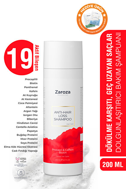 ZAROZA Dökülme Karşıtı Procapil & Biotin Şampuan Hassas Saç Derisi