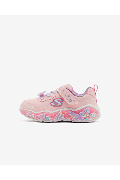 Skechers LIL BUTTERFLY BLISS Küçük Kız Çocuk Pembe Işıklı Spor