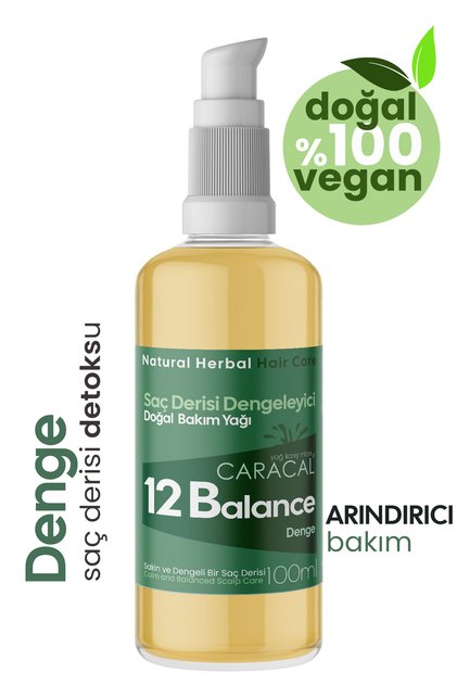 12 Balance Natural Anti-Dandruff Scalp Purifying Care Oil with Tea Tree and Nettle Seed Extracts
